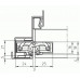 Петля скрытая SIMONSWERK Tectus TE 205 (210) 3D F1 (окраш.SW124) хром матовый, до 40 кг