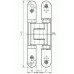 Петля скрытая SIMONSWERK Tectus TE 205 (210) 3D F1 (окраш.SW124) хром матовый, до 40 кг
