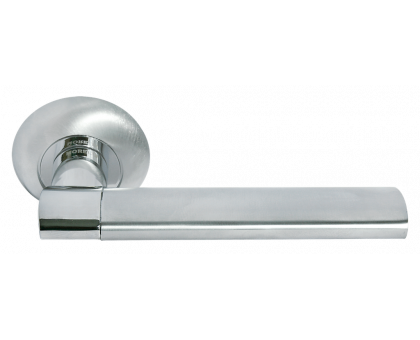 Дверная ручка Morelli AGBAR MH-21 SC/CP Хром матовый/Хром