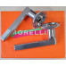 Дверная ручка Morelli BRIDGE MH-25 SC/CP Хром матовый/Хром