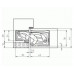 Петля скрытая TECTUS TE 311 3D FVZ 44 SIMONSWERK F1 со смещением (окраш.SW124) хром матовый, до 60 кг