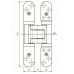 Петля скрытая TECTUS TE 527 3D до 120 кг SIMONSWERK (F2/окраш.SW125) никель матовый
