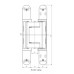 Петля скрытая SIMONSWERK Tectus TE 626 A8 3D F1 (окраш.SW124) хром матовый, до 300 кг