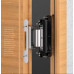 Петля скрытая SIMONSWERK Tectus TE 680 3D (окраш. RAL9005/SW107) матовый черный для дверей с фальцем, вес полотна до 160кг