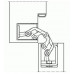Петля скрытая TECTUS TE 527 3D до 120 кг SIMONSWERK (F2/окраш.SW125) никель матовый