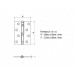 Петля дверная Palladium N 700-5' AB правая