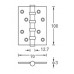 Дверные петли Archie A010-C 100X70X3-4BB-1BL Черный матовый