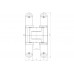 Петля скрытая TECTUS TE 540 3D A8 SIMONSWERK SW 047 (латунь матовая), до 100 кг