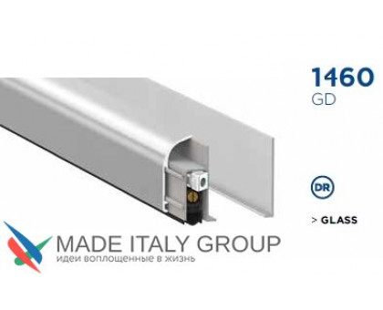Автоматический порог накладной для стекла Venezia 1460GD/900-700 мм, 1 уровень, серебристый