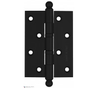 Дверная петля универсальная с круглым колпачком Fratelli Cattini CR102 102x75x3 NM матовый черный