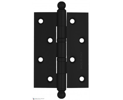 Дверная петля универсальная с круглым колпачком Fratelli Cattini CR102 102x75x3 NM матовый черный