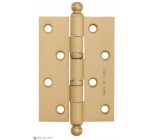 Дверная петля универсальная с круглым колпачком Fratelli Cattini CR102 102x75x3 SB матовое золото