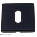 Накладка под ключ буратино на квадр. основании Fratelli Cattini KEY 8FS-NM матовый черный 2 шт.