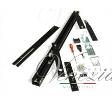 Трэк для рото механизма Ergon, комплект для двери LP=89 Black T.E.