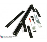 Трэк для рото механизма Ergon, комплект для двери LP=96/116 Black T.E.