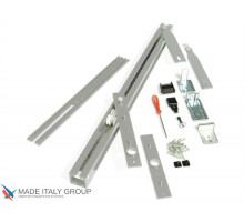Трэк для рото механизма Ergon, комплект для двери LP=96/116 Silver T.E.