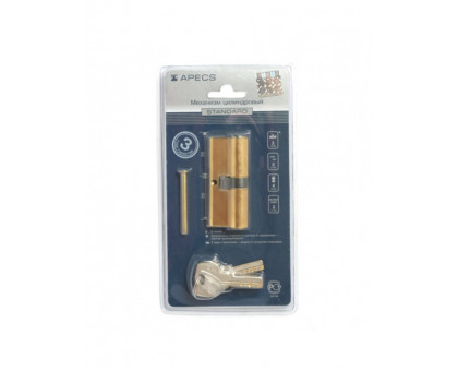 Цилиндровый механизм Apecs SC-M70-Z-G-Blister золото