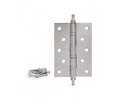 Петля стальная с колпачком Apecs 120*80-F-B4-Steel-CR хром
