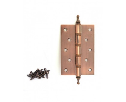 Петля стальная с колпачком Apecs 120*80-F-B4-Steel-AC медь