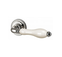 Дверная ручка Armadillo Silvia CL 1 SILVER-925/LWP-109 Серебро 925/беж фарфор