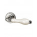 Дверная ручка Armadillo Silvia CL 1 SILVER-925/LWP-109 Серебро 925/беж фарфор