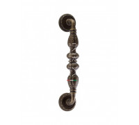 Ручка дверная скоба Extreza "TESLA" 300 мм (250 мм) R02 античная бронза F23