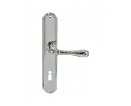 Дверная ручка Extreza "CARRERA" (Каррера) 321 на планке PL01 KEY полированный хром F04