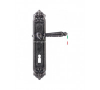 Дверная ручка Extreza "DANIEL" (Даниел) 308 на планке PL02 KEY античное серебро F45
