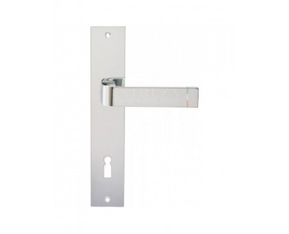 Дверная ручка Extreza Hi-tech "SOUND" 106 на планке PL11 KEY полированный хром F04