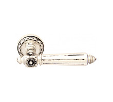 Дверная ручка Melodia 246 D Nike Серебро 925 + черный