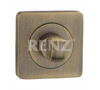 Завертка сантехническая квадратная Renz BK 02 бронза античная матовая
