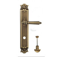 Дверная ручка Venezia "CASTELLO" WC-2 на планке PL97 матовая бронза