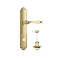 Дверная ручка Venezia "PELLESTRINA" WC-2 на планке PL98 полированная латунь