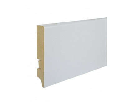 Плинтус МДФ SMARTPROFILE Paint 100A белый под покраску (100*16*2400 мм)