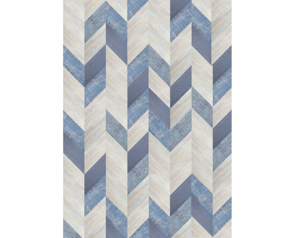 Напольная замковая пробка Corkstyle PrintCork Chevrone Blue
