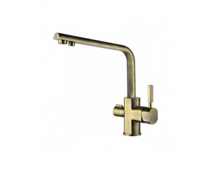 Смеситель для мойки Decor 40144-3 ф40, боковой под фильтр, Бронза Kaiser
