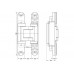 Петля скрытая TECTUS TE 541 FVZ 3D SIMONSWERK со смещением (окраш.SW168) бронза металлик, до 100 кг
